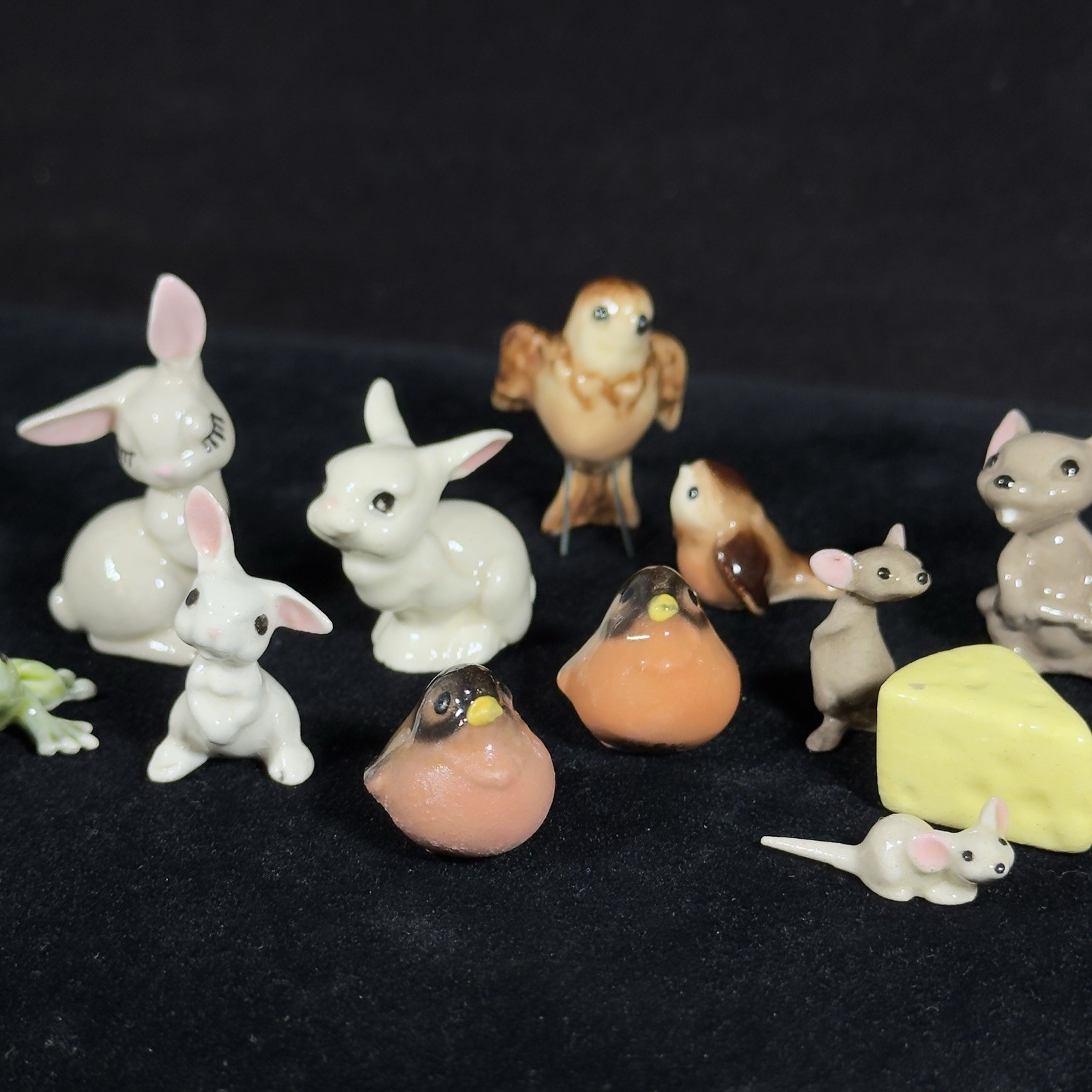 Lot 18 Vintage Hagen-Renaker Fairytale Creature Figurines Rabbits Mice Birds HR
