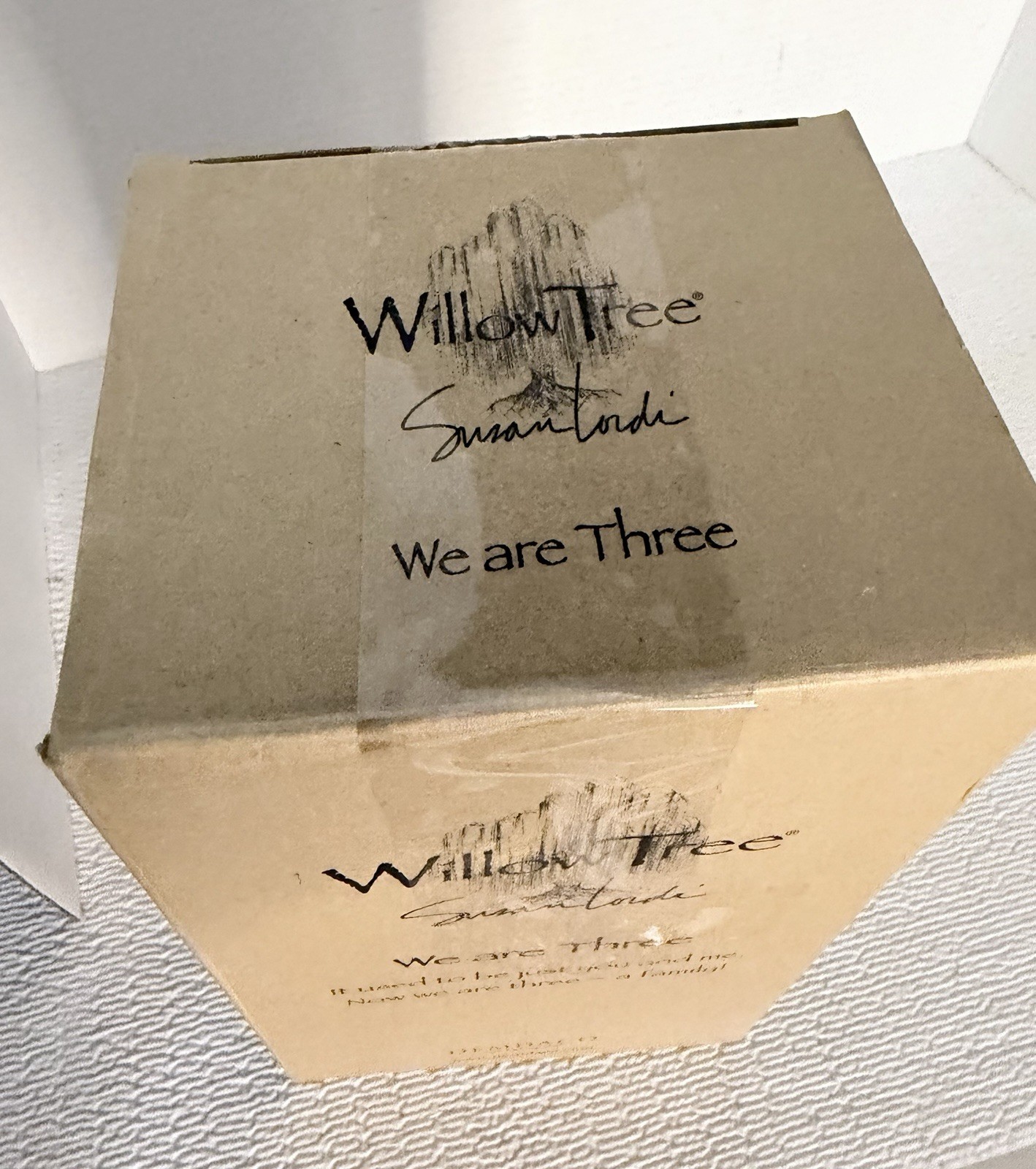 Willow Tree “We Are Three” Family Figurine 2013 Susan Lordi Demdaco Parents Baby