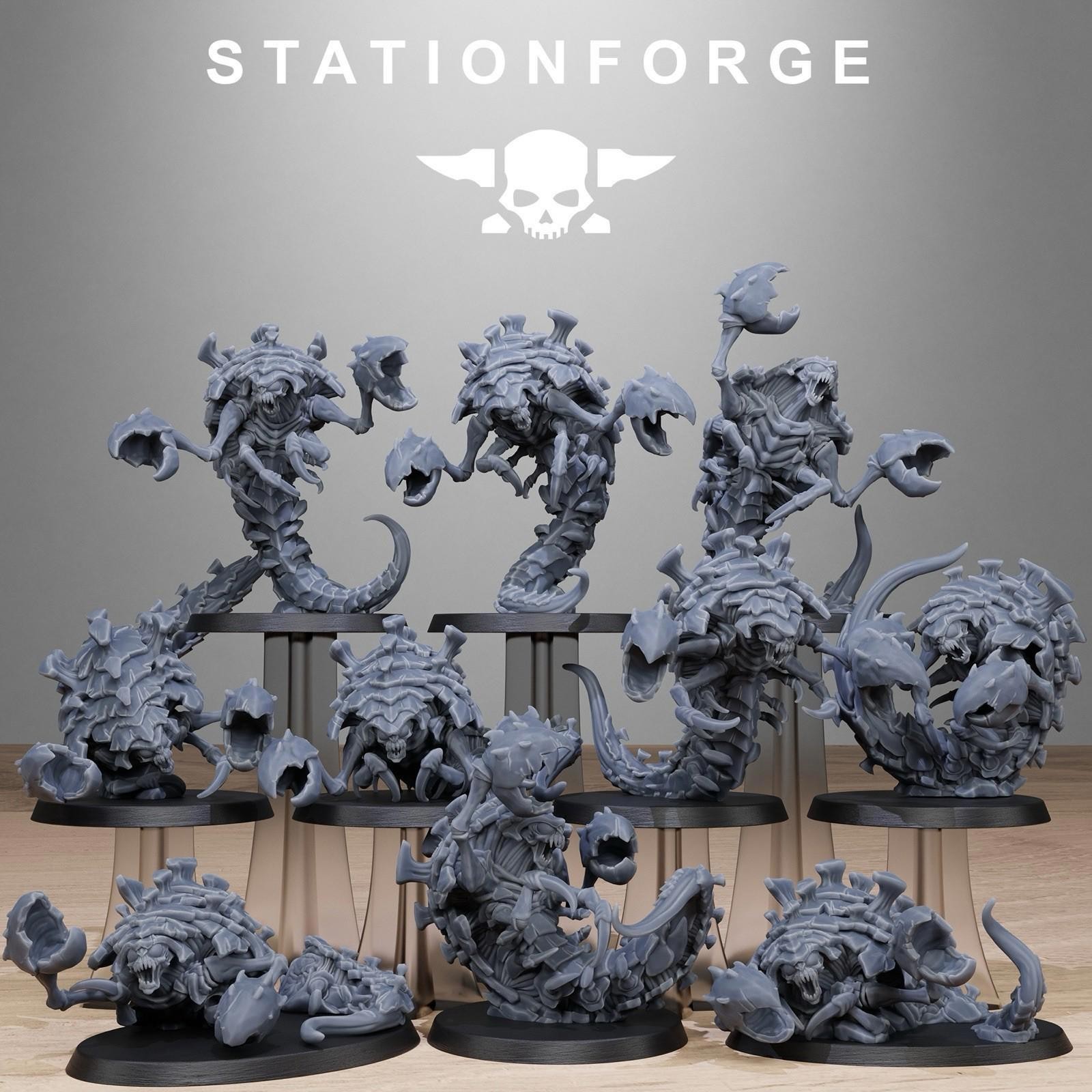 Xenarid Crawlers Leviathan Fleet Hive Bugs Infantry x10 Wargame Grimdark Proxy