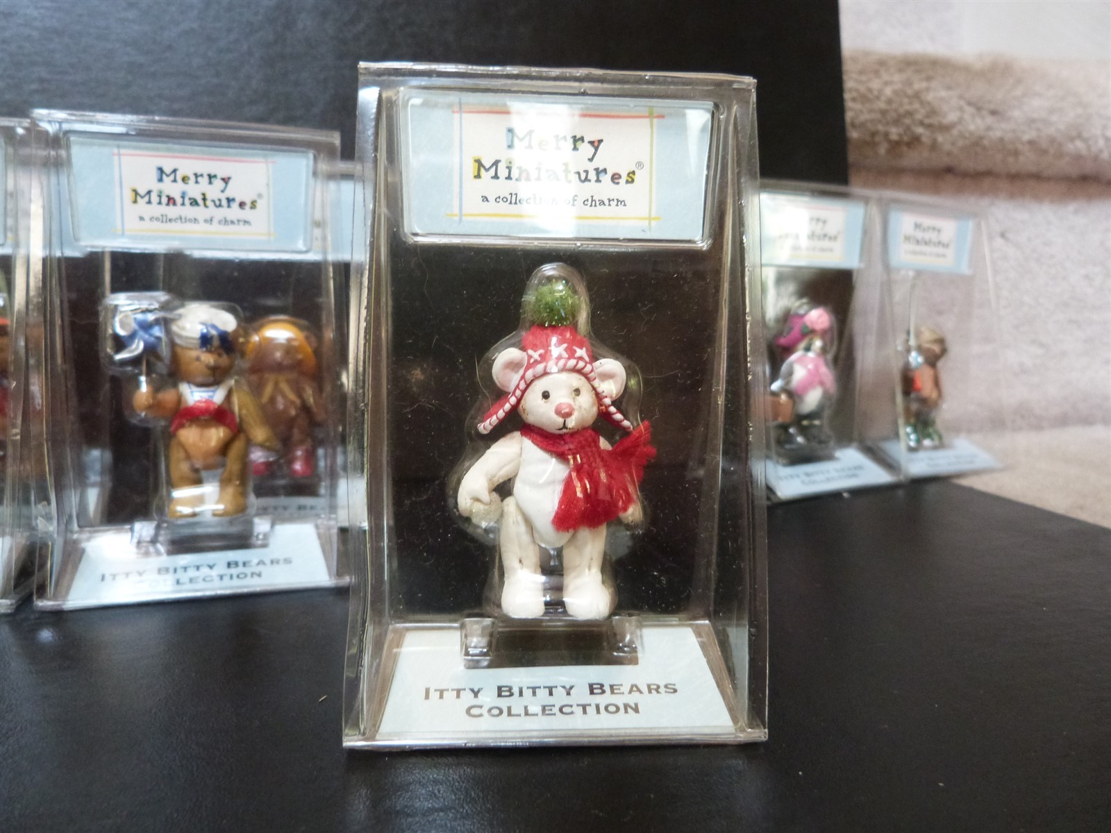 Hallmark Merry Miniature Itty Bitty Bears lot Raindrop Windy Snowflake Blessing