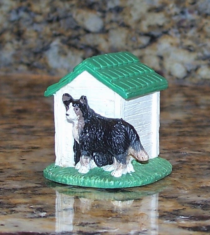 Midwest Of Cannon Falls Cannon Valley Figurine, Dog House w/Collie RARE
