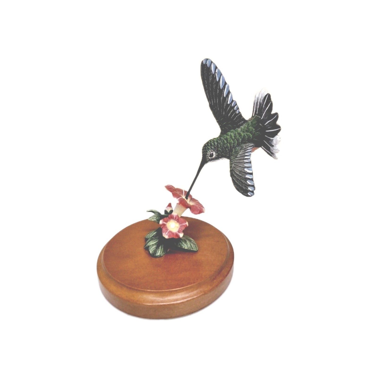 Second Nature Design Wildlife Collectibles Figurine Hummingbird And Flower