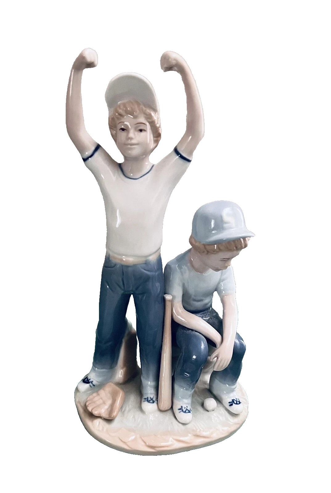 Vintage 1989 Home Run Baseball Players Porcelain 9″ Tall 4″ Wide Figurine