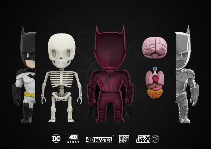 4D XXRAY Mighty Jaxx Batman Limited Ver. ABS Fashion Figure 24cm New In Stock