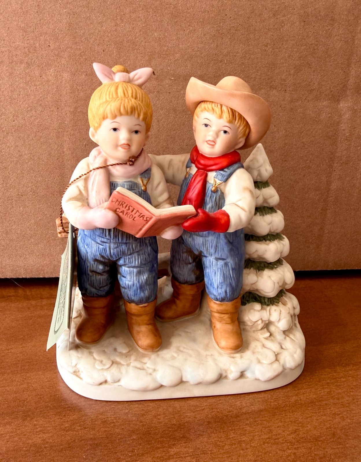 DENIM DAYS “Let’s Go Caroling” Figurines by Home Interiors Homco 1998 #15341-98