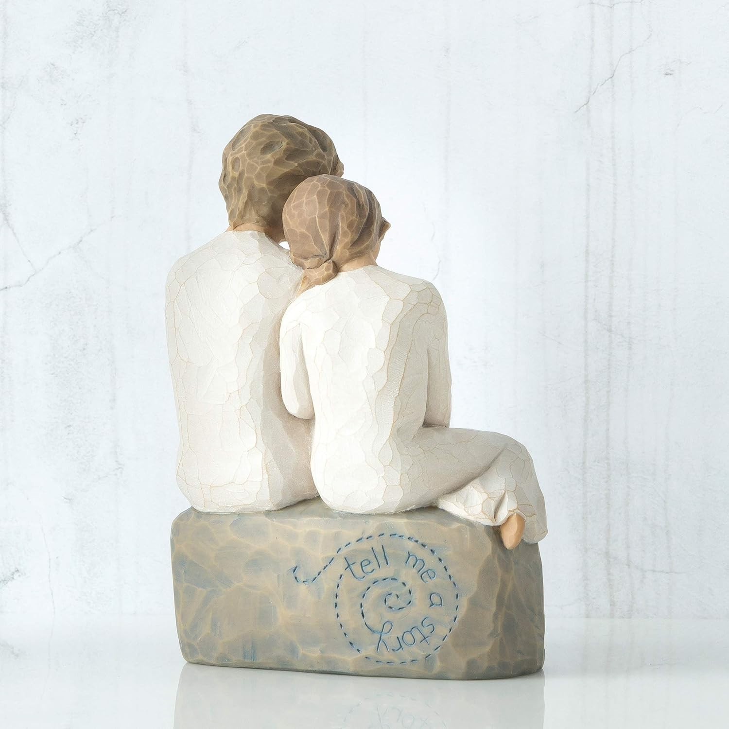 with My Grandmother, Sculpted Hand-Painted Figure