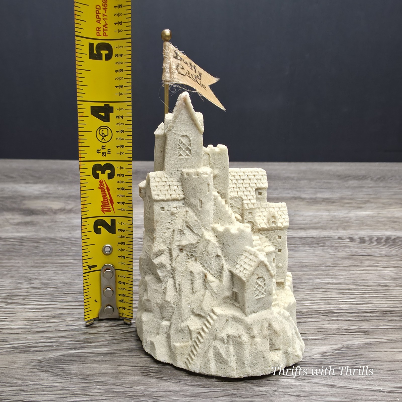 Vintage 1991 Mr. Sandman Sandcastle Sculpture – Real Sand 4.5″ – Duffy Castle