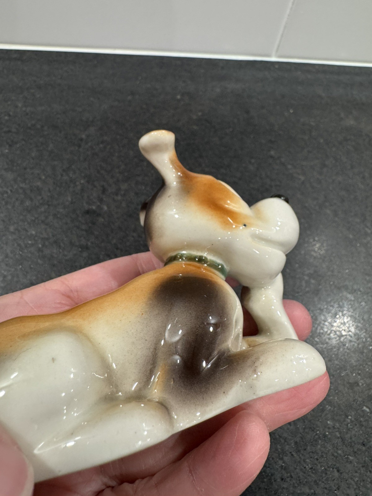 Occupied Japan Porcelain Cartoon Dog Figurine
