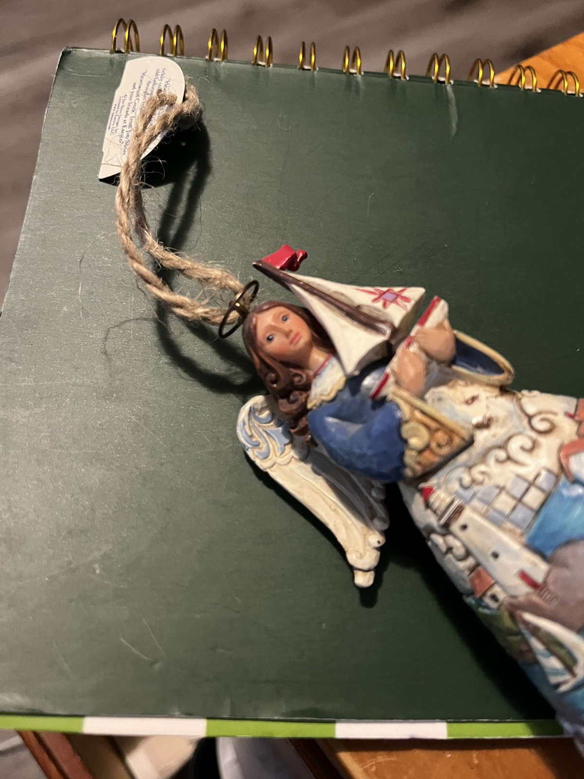 Small Jim Shore Coastal Angel Hanging Ornament – 2012- 5”