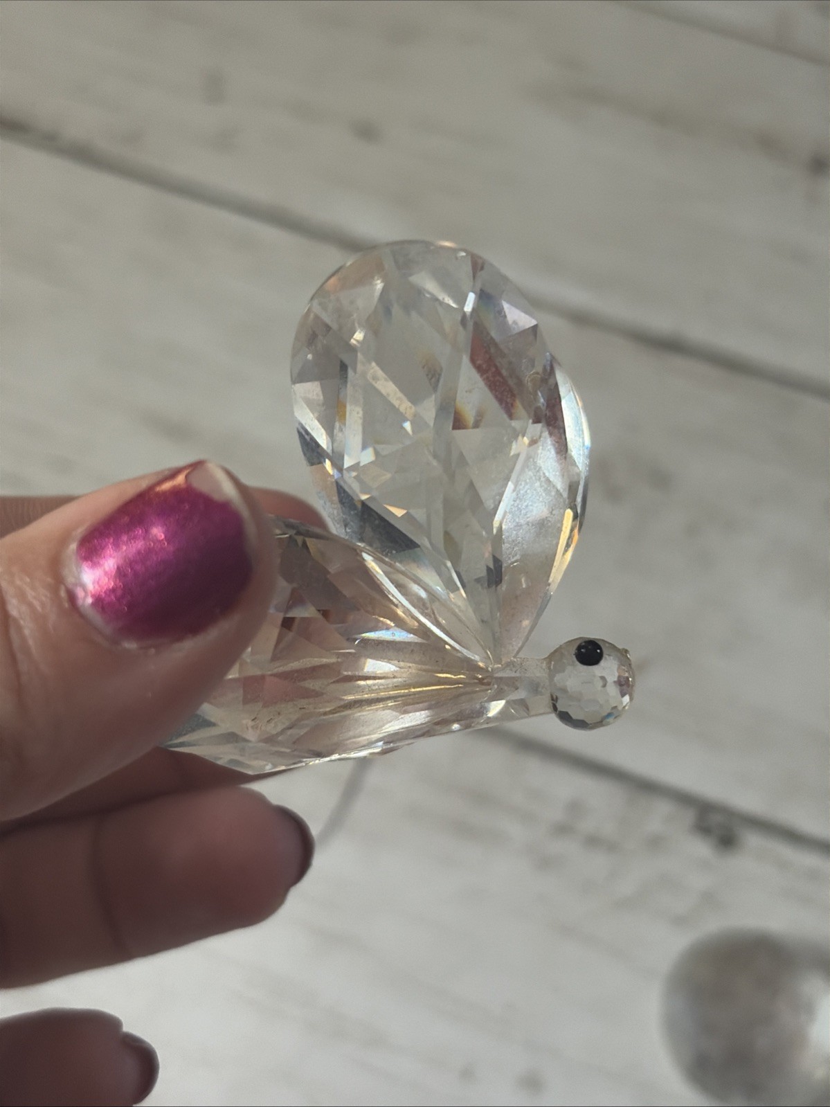 Swarovski Crystal Butterfly – Broken Apart AS IS Needs To Be Glued