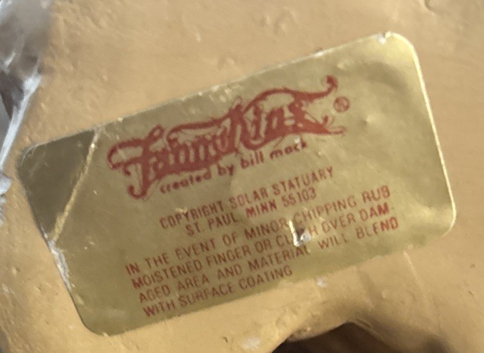Vintage FannyKins Statue “I Love You” Figurine By Bill Mack 1986
