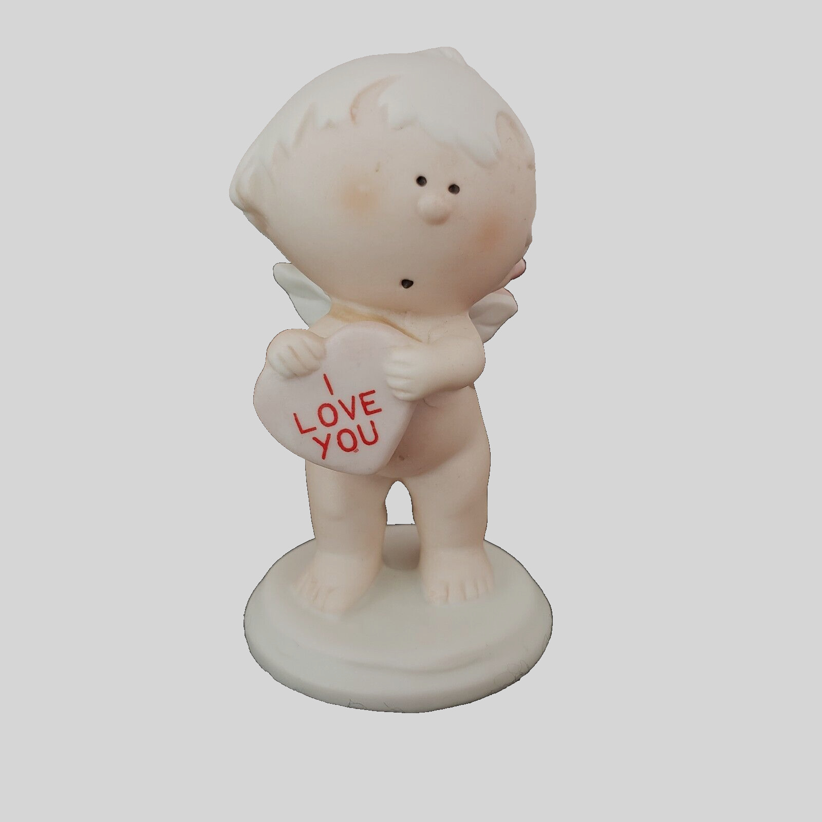Cupid Holding I Love You Heart Fabrizio for George Good 1986 Vintage Figurine