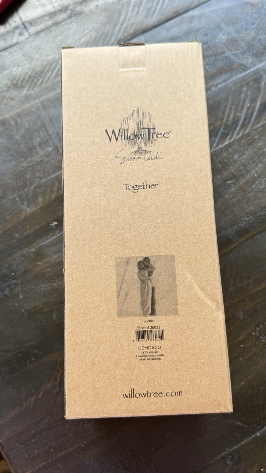 Willow Tree Together Resin Figurine by Susan Lordi Boxed Beige Brown Couple