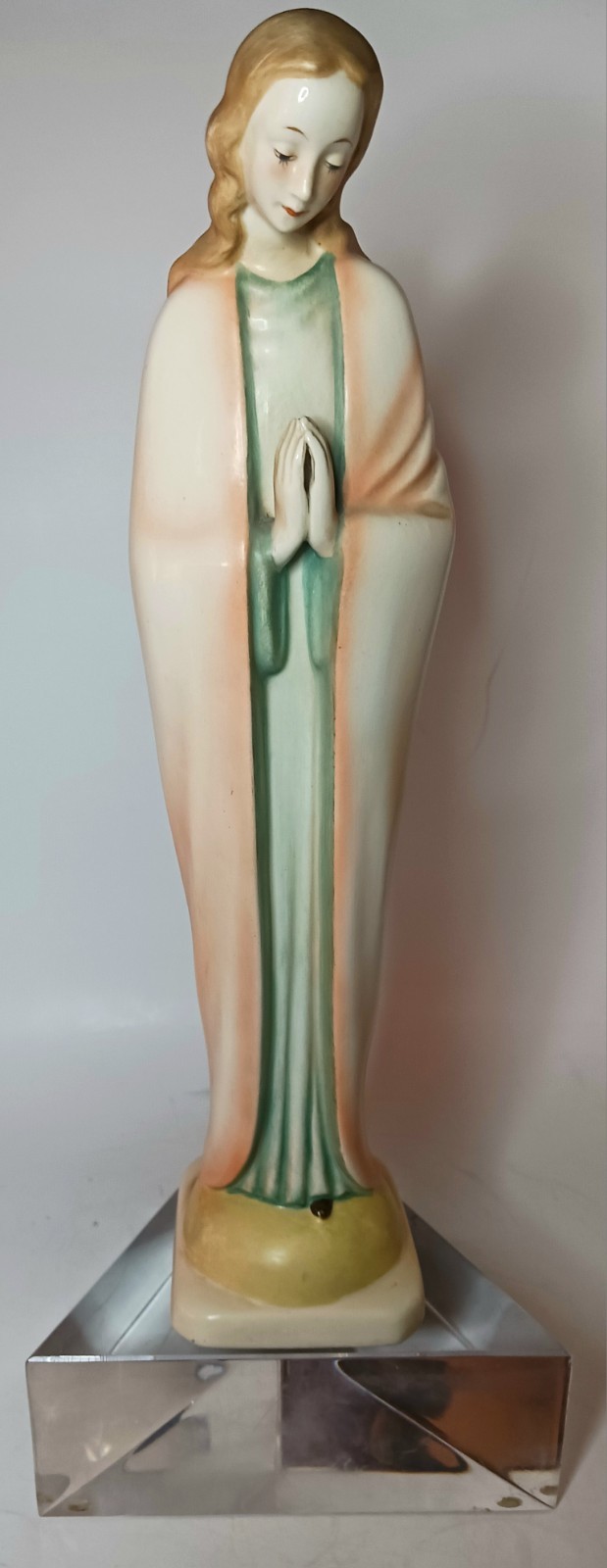 Vintage Hummel Standing Madonna 13” Tall Hand Painted in Pastels