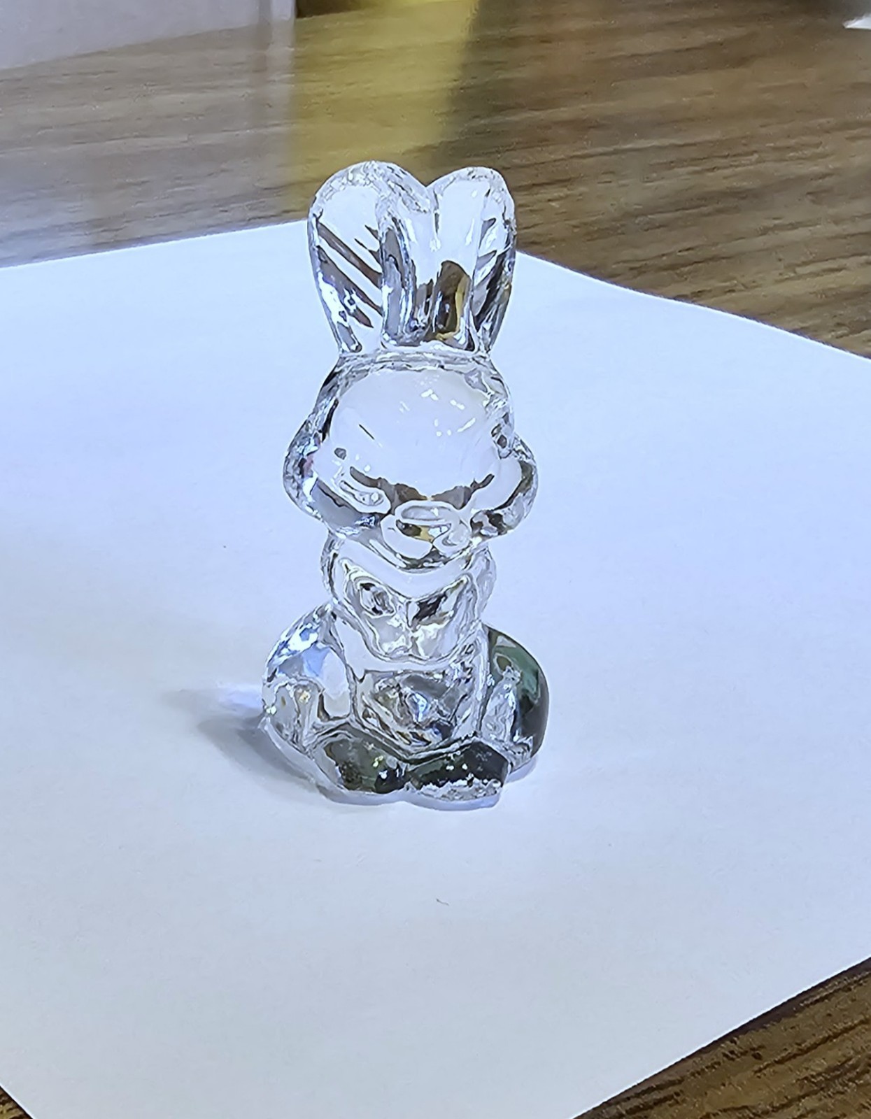 🦉 Goebel Crystal Collection 1981 German, Easter Bunny Rabbit Figurine, Logo