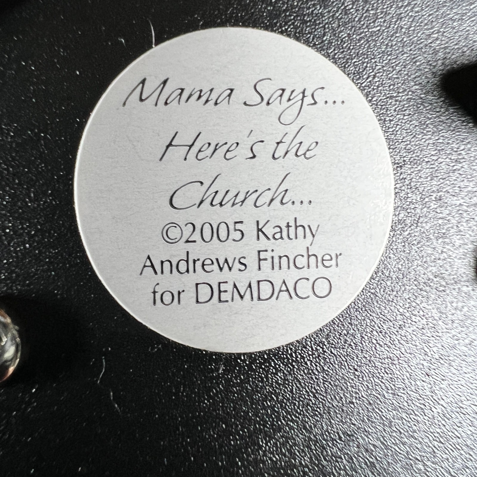 Kathy Andrews Fincher Snow Globe Church Steeple DEMDACO
