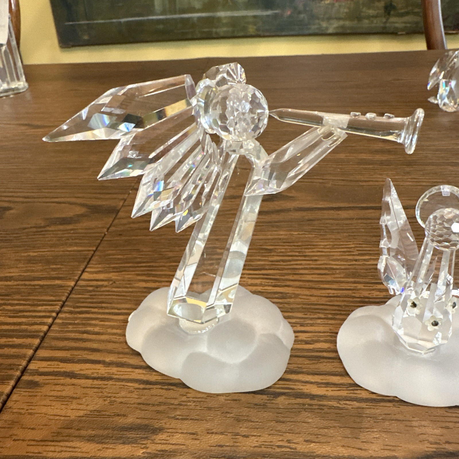 Large Crystal Angel / Crystal Zoo / 4″ Tall Swarovski