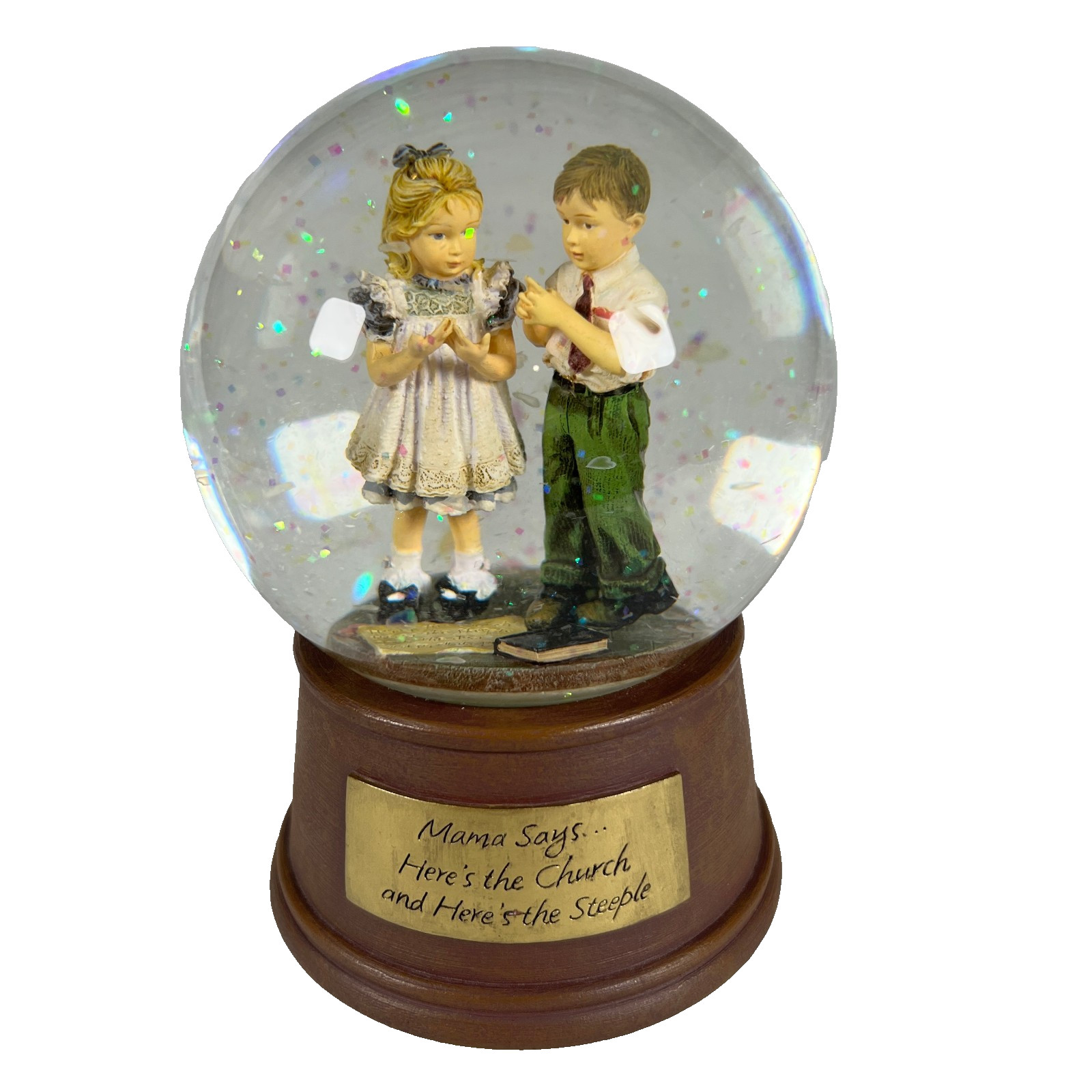 Kathy Andrews Fincher Snow Globe Church Steeple DEMDACO