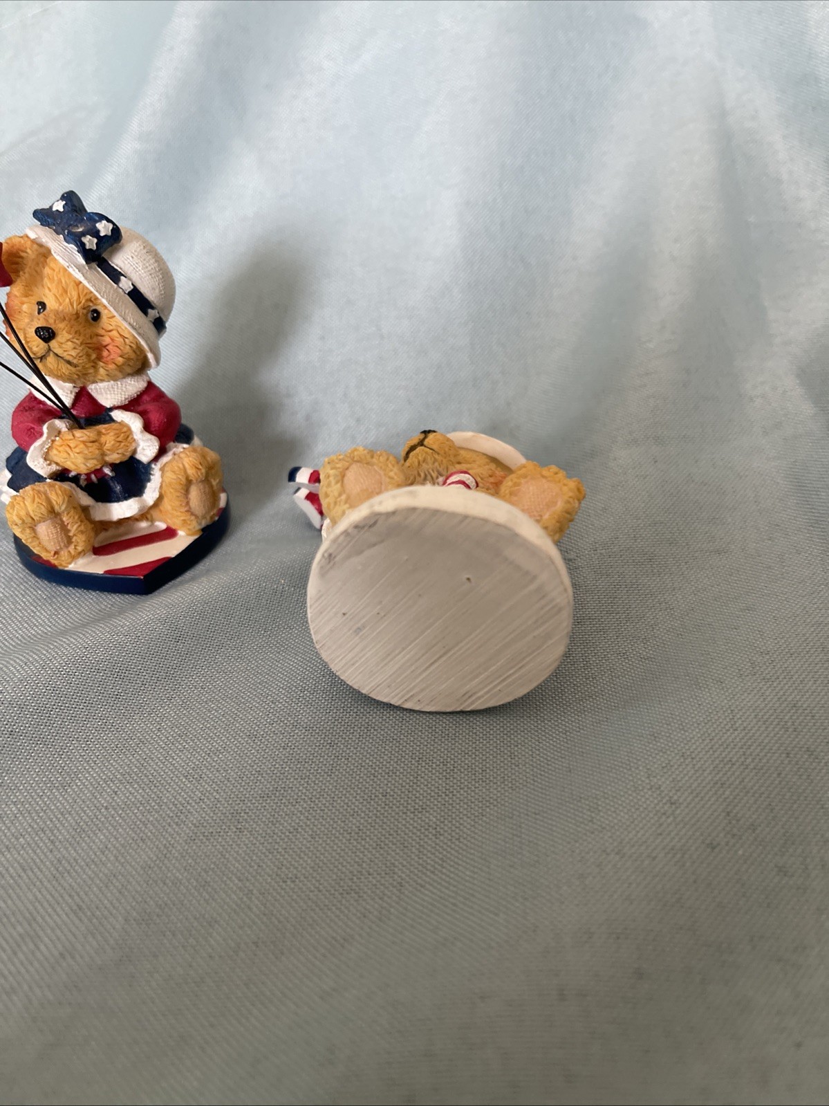 Patriotic Resin Set Of Bears Boy And Girl
