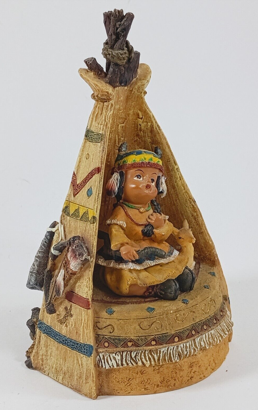 American Indian Tee Pee Figurine by Turtle King Corp.