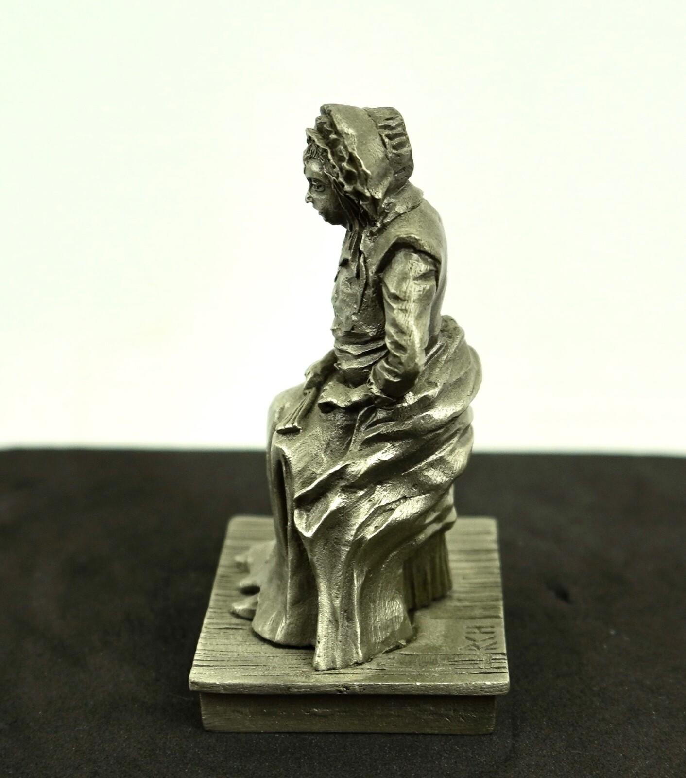 Franklin Mint Portrait Sitting 1788-1797 Pewter Figurine Sculpture VTG American