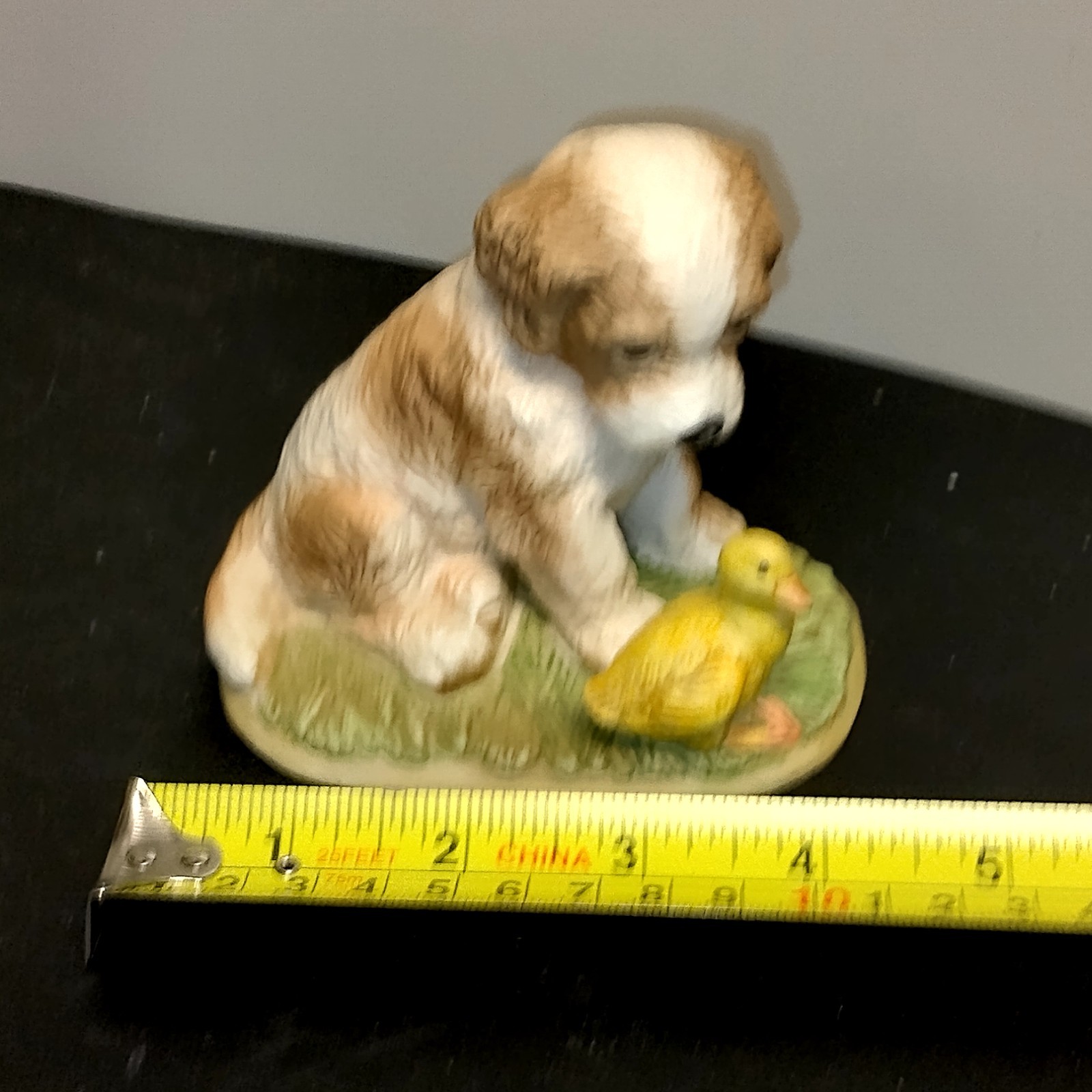 Cocker Spaniel Puppy With Duckling Vintage Spring Easter Homco Ceramic Decor