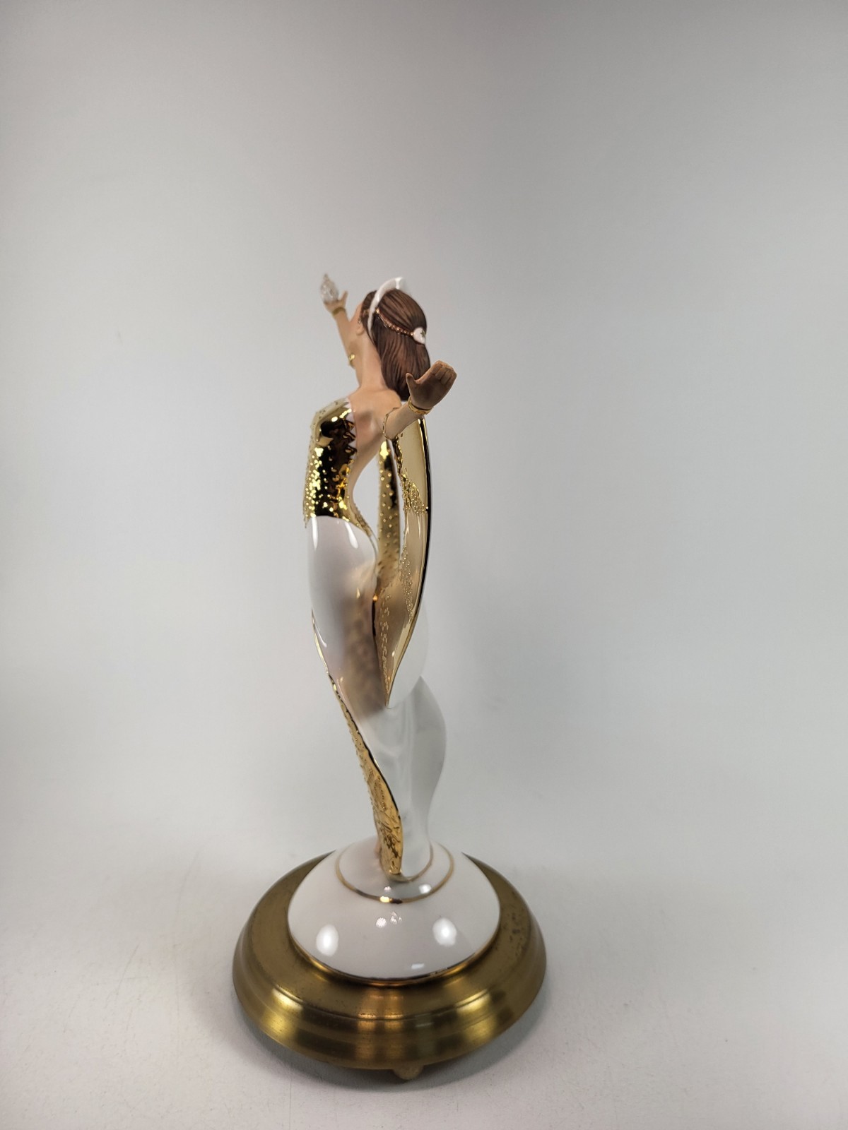 Sunrise In Gold – Art Deco Style Goddess Figurine FRANKLIN MINT 11″