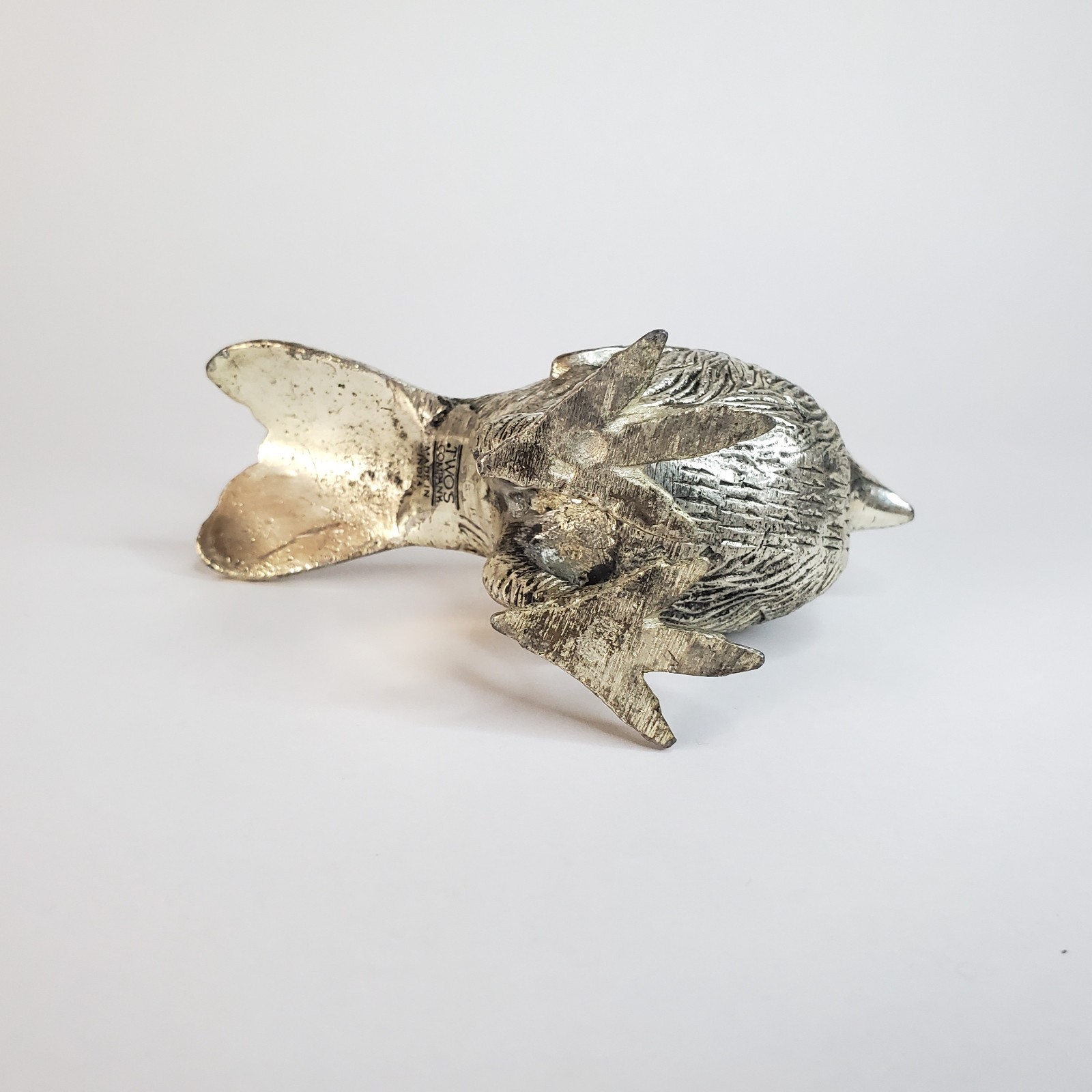 Solid Aluminum Sparrow Figurine