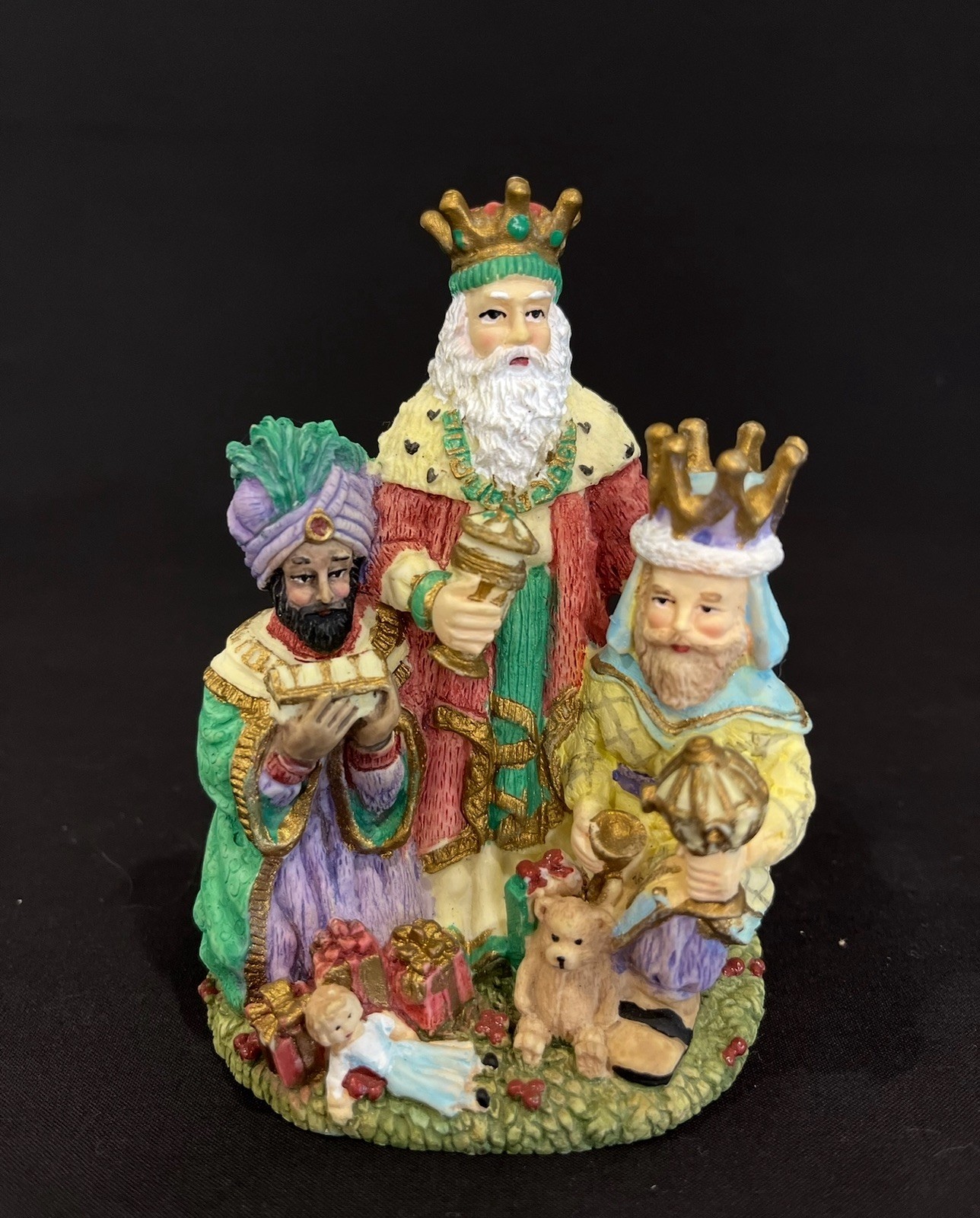 International Santa Claus Collection Spain The Three Magi 3 Kings Figurine Vtg