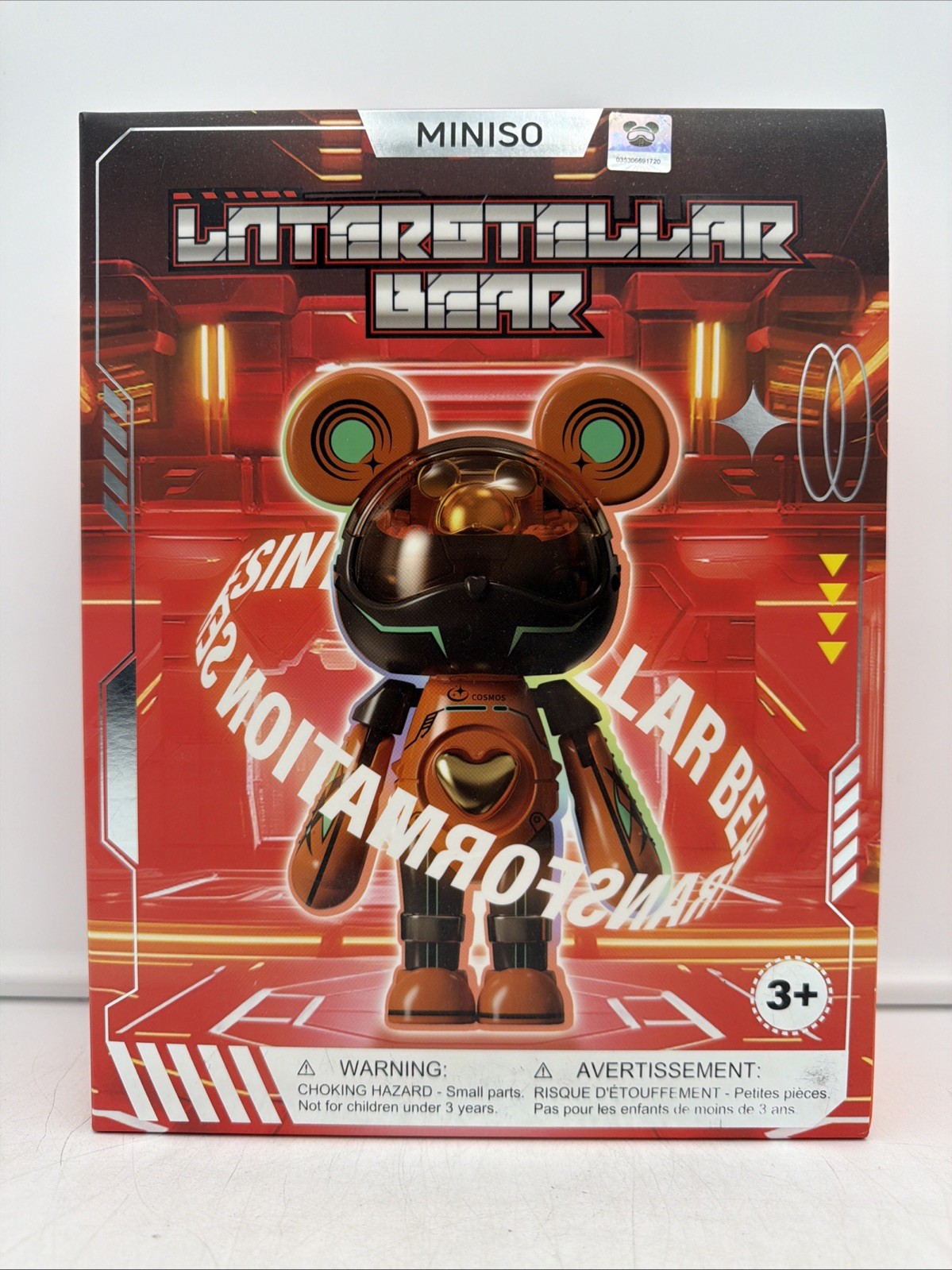 MINSO Cosmos Interstellar Bear ORANGE & GOLD Series 1 RARE, RETIRED, NEW, SEALED