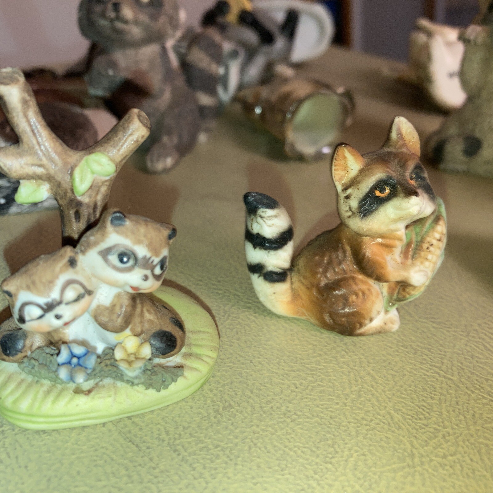 Stone Lot Of 14 Different Racoons All Shapes And Sizes with multiplecolors