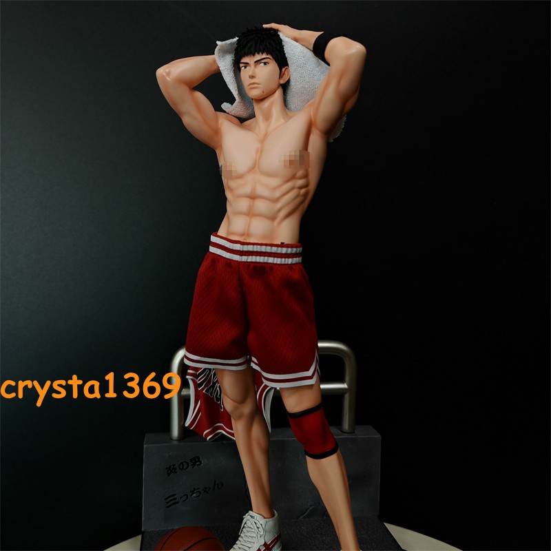 H33CM Replica 1/6 SLAM DUNK Mitsui Hisashi Statue GK Painted Figure Model Gift