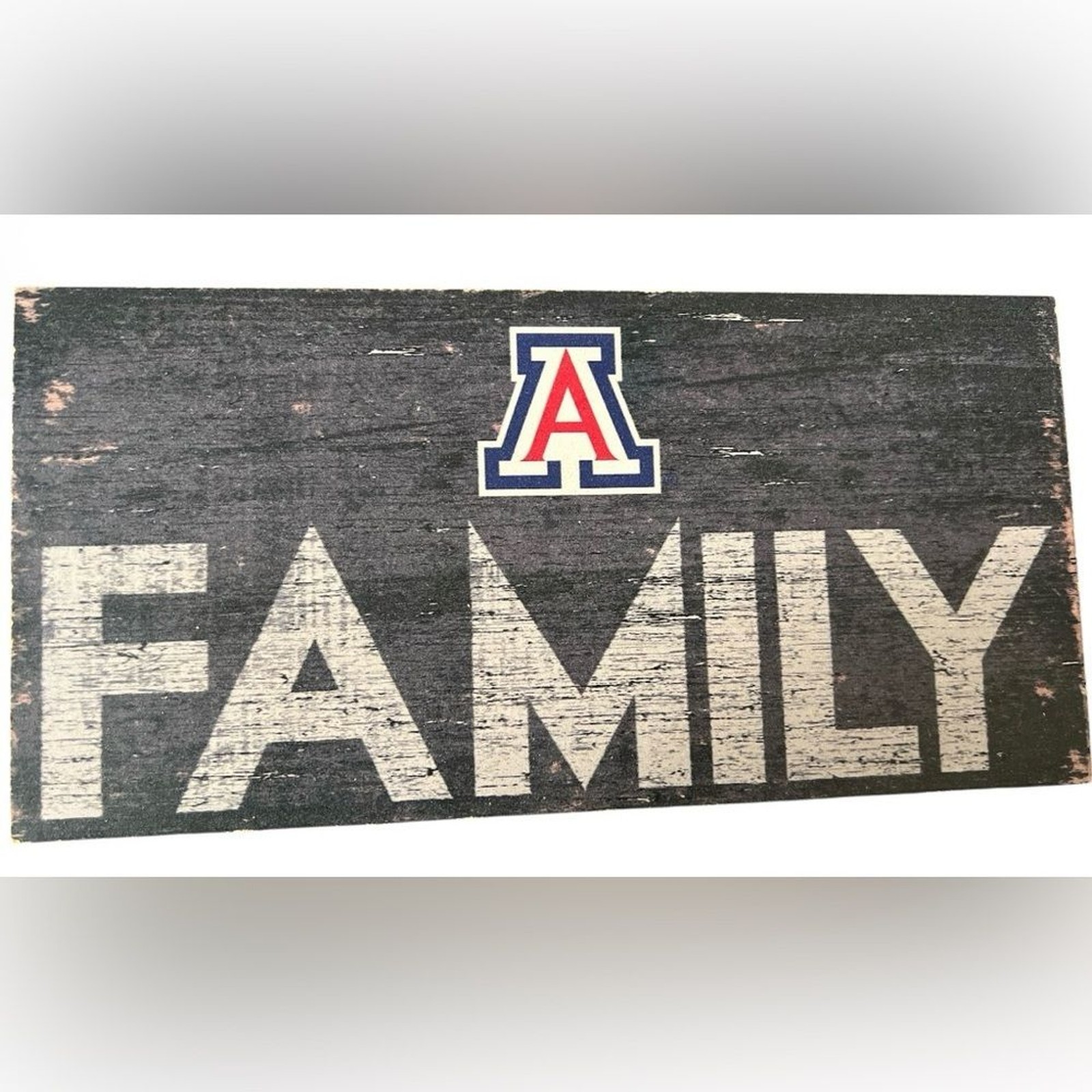 ARIZONA WILDCATS FAMILY 6” X 12” SIGN – BLUE & WHITE
