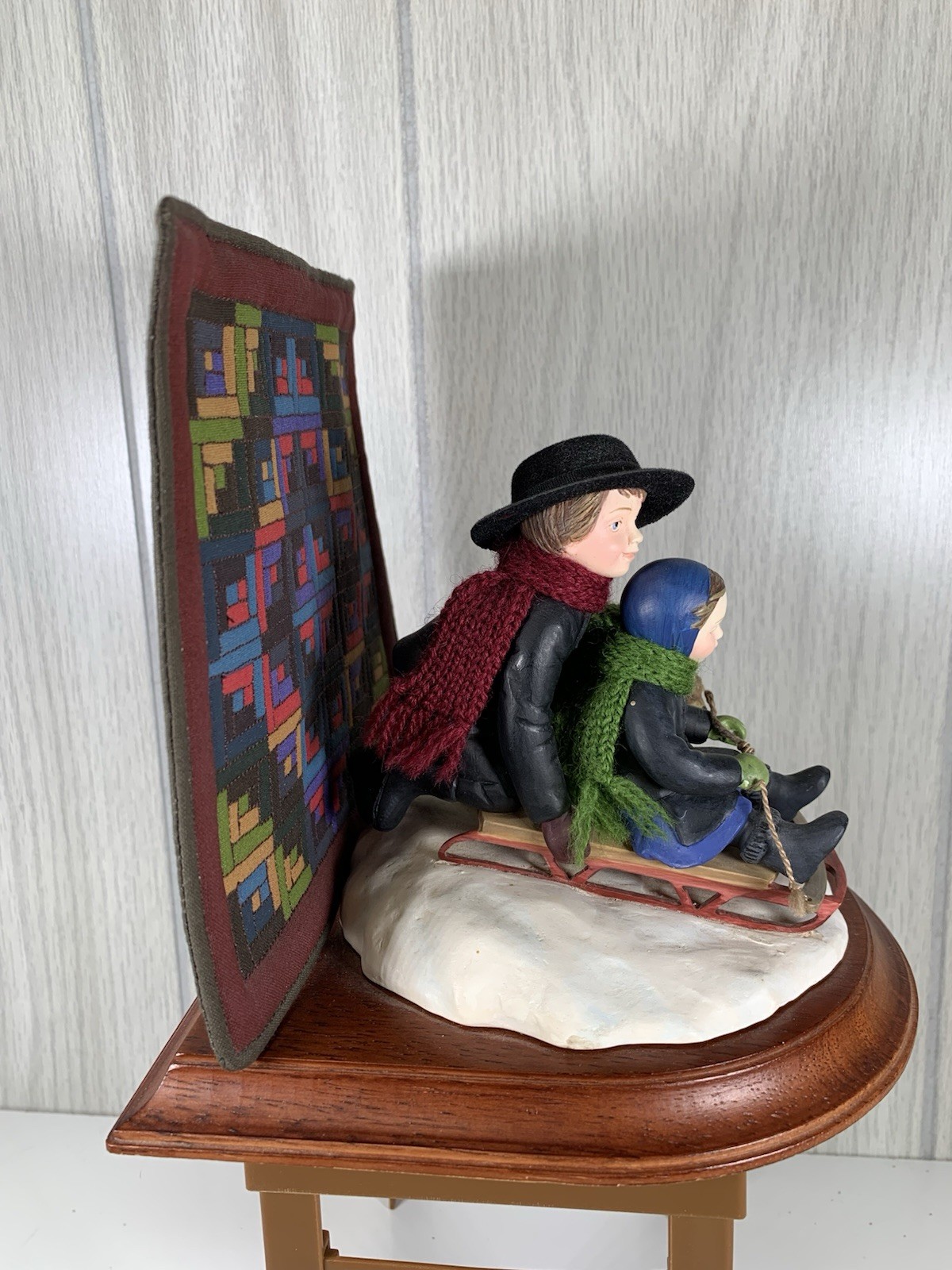 The Amish Heritage Collection SLEDDING TOGETHER 1993 First Issue Limited #30024