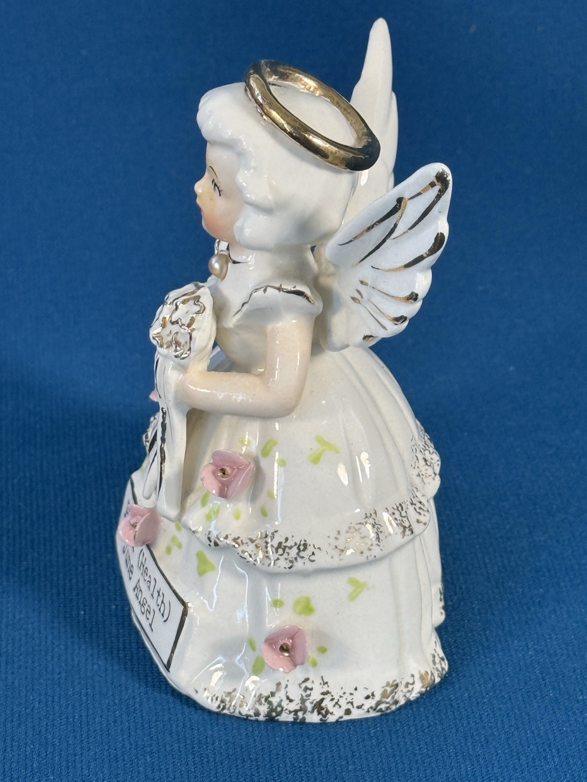 VTG SR June Girl Angel Birthday Pearl Health Ceramic Figurine Japan