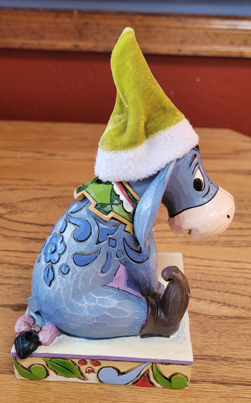 Jim Shore Disney “Santa’s Little Helper” Eeyore in Elf Hat, No Box, 4016567