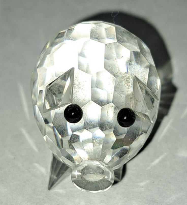 Swarovski Crystal Mini Pig 1” Figurine Barnyard Friends Max Shrek No Tail Damage