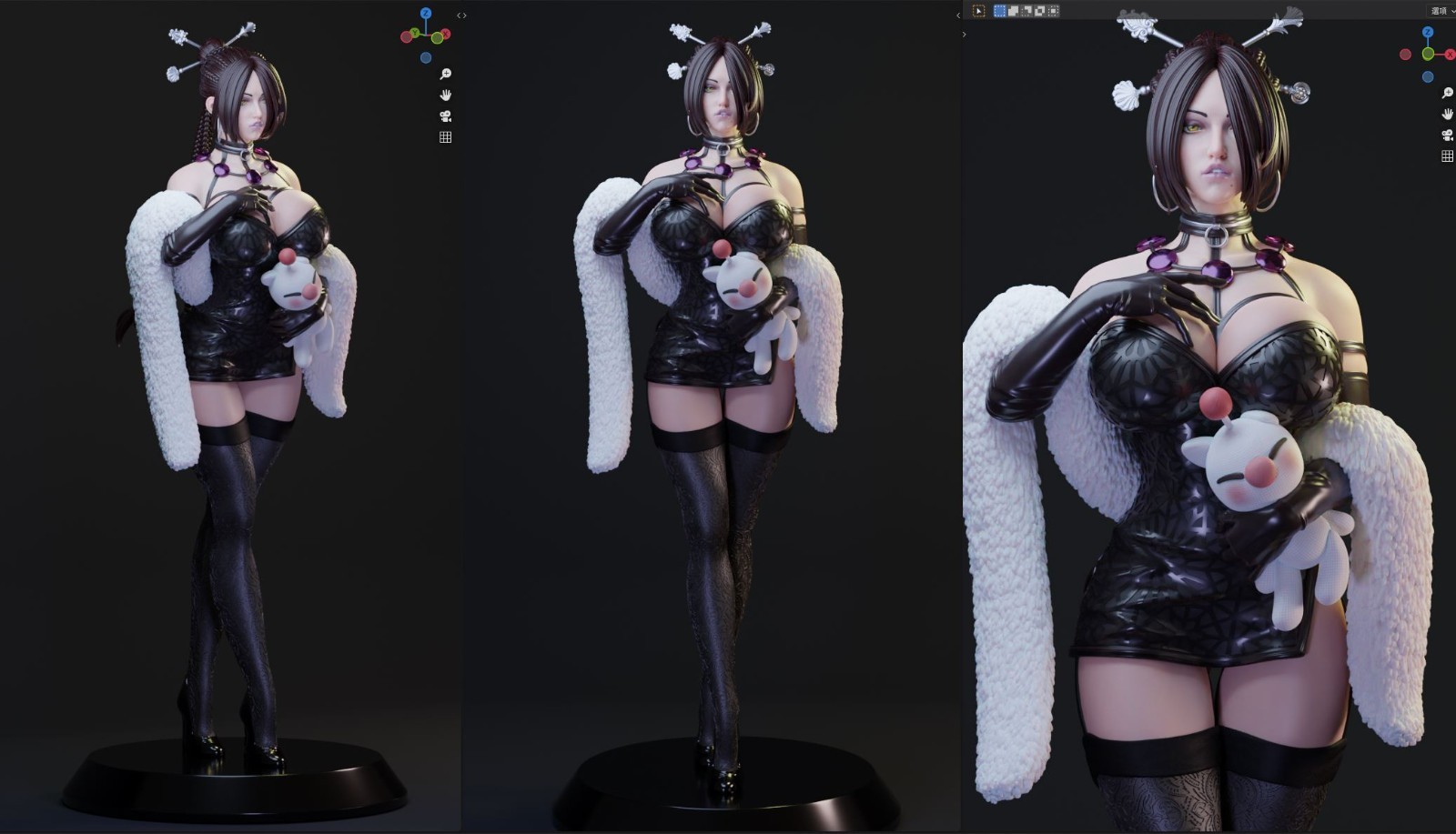 ES Monster Final Fantasy SFW / NSFW Resin 1:24-1:4 Unassembled Model Kit