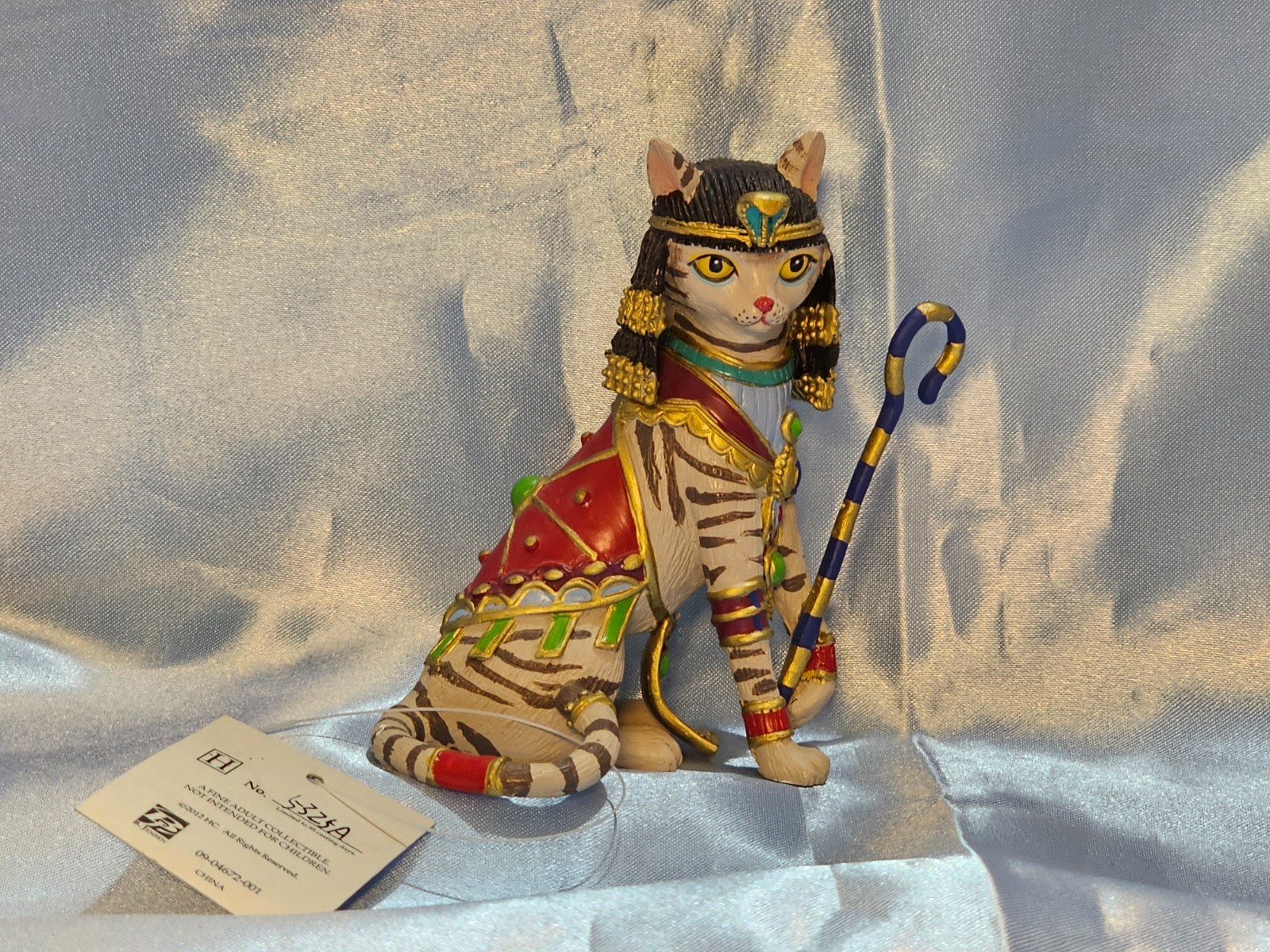 THE HAMILTON COLLECTION 2012 CLEO-CAT-TRA DIVINE FELINE COLLECTION 4.25″