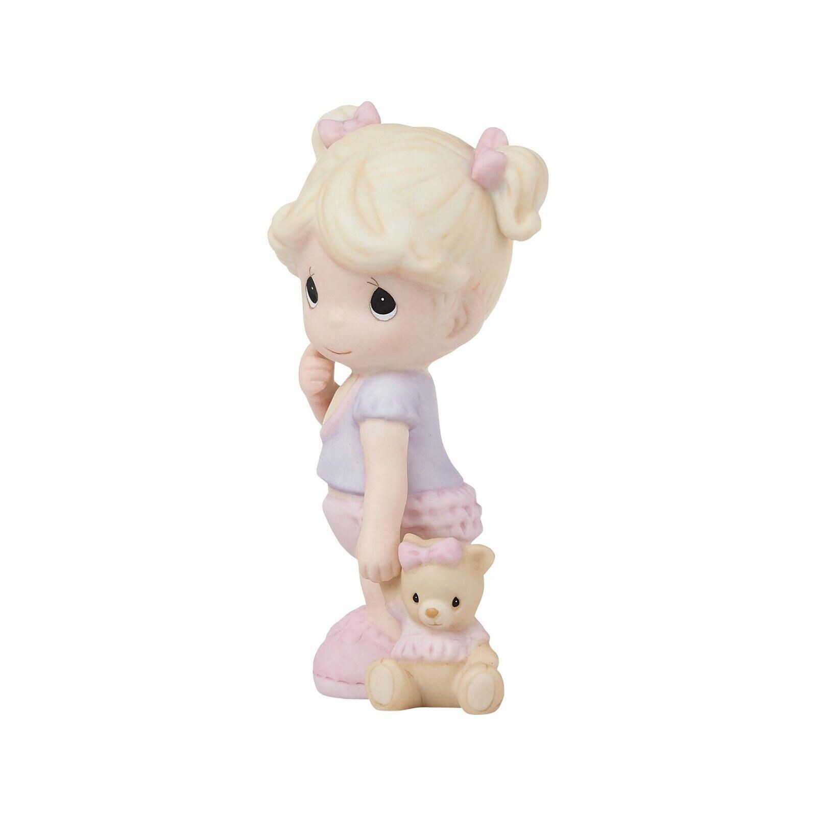 Precious Moments Figurine Tickled Pink Girl Ruffled Pants 4.25in Tall 222018