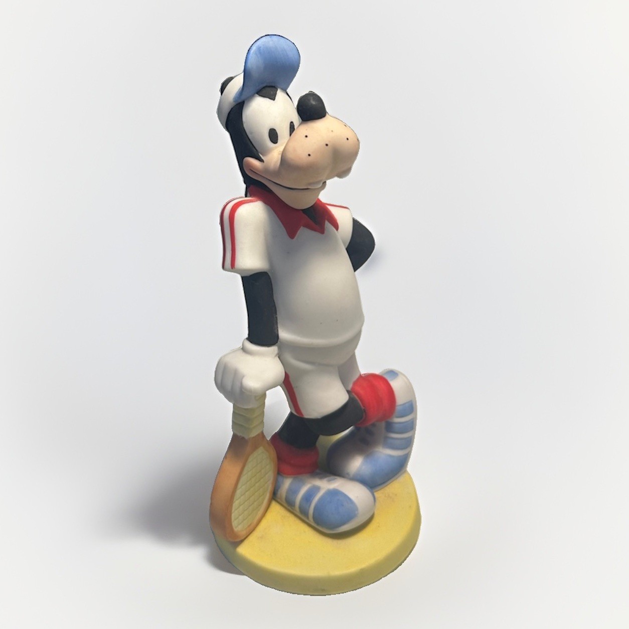Vintage Porcelain Disney Goofy Tennis Player Figurine, Excellent Condition