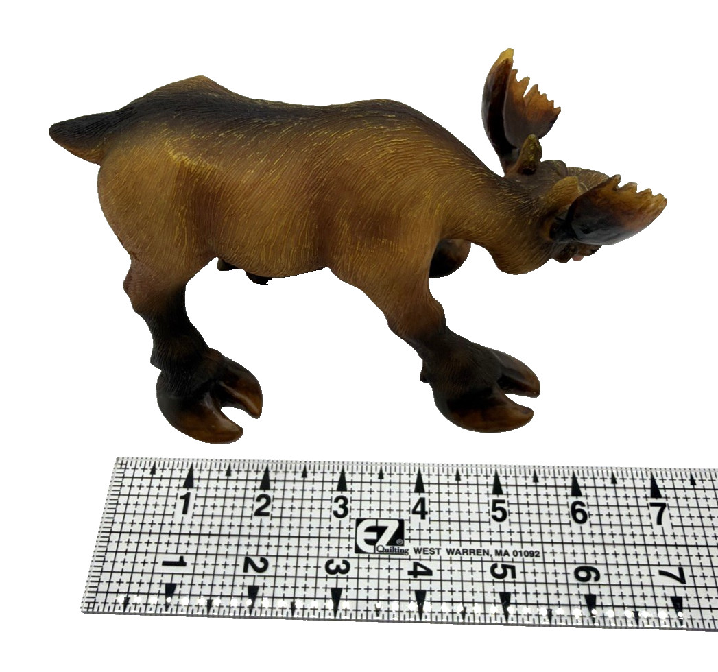 Vintage Sealmark Funny Silly Moose Figurine Resin 7.5″Lx4″T-Tongue Hanging Out