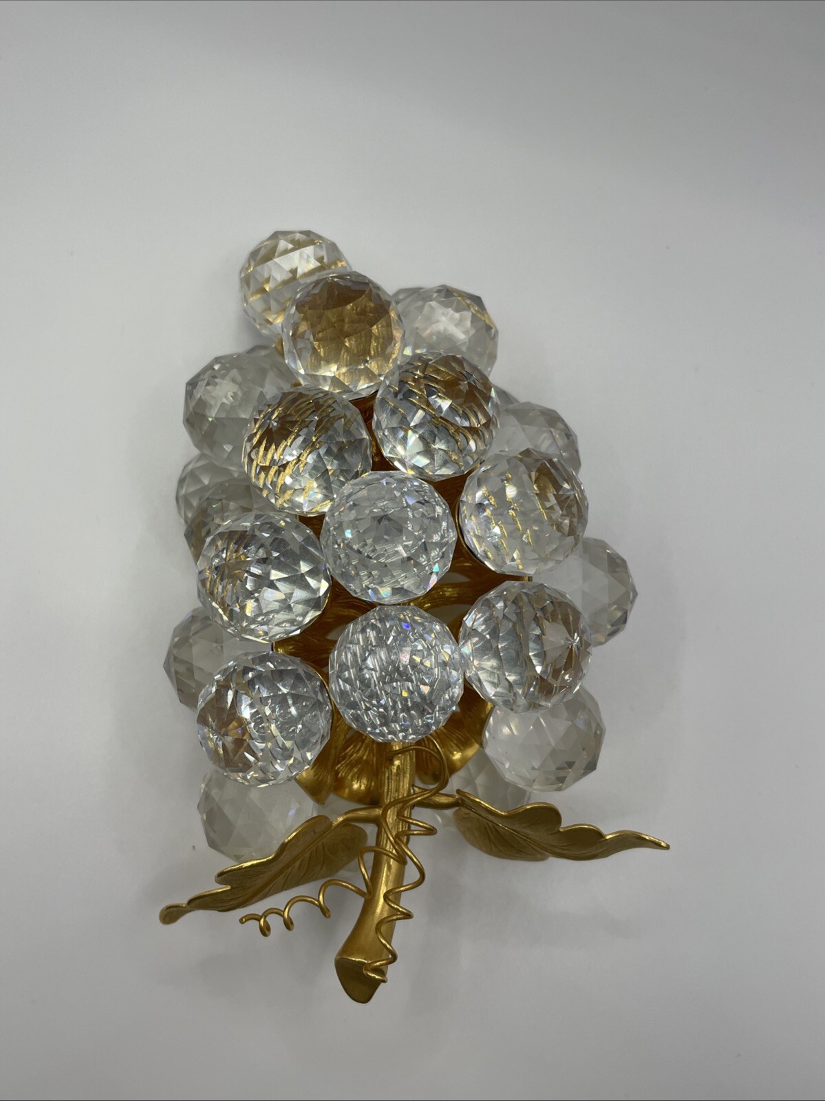 Swarovski Crystal Gold 29 Large Grapes Cluster 7550NR20029 Sparkling Fruit Box
