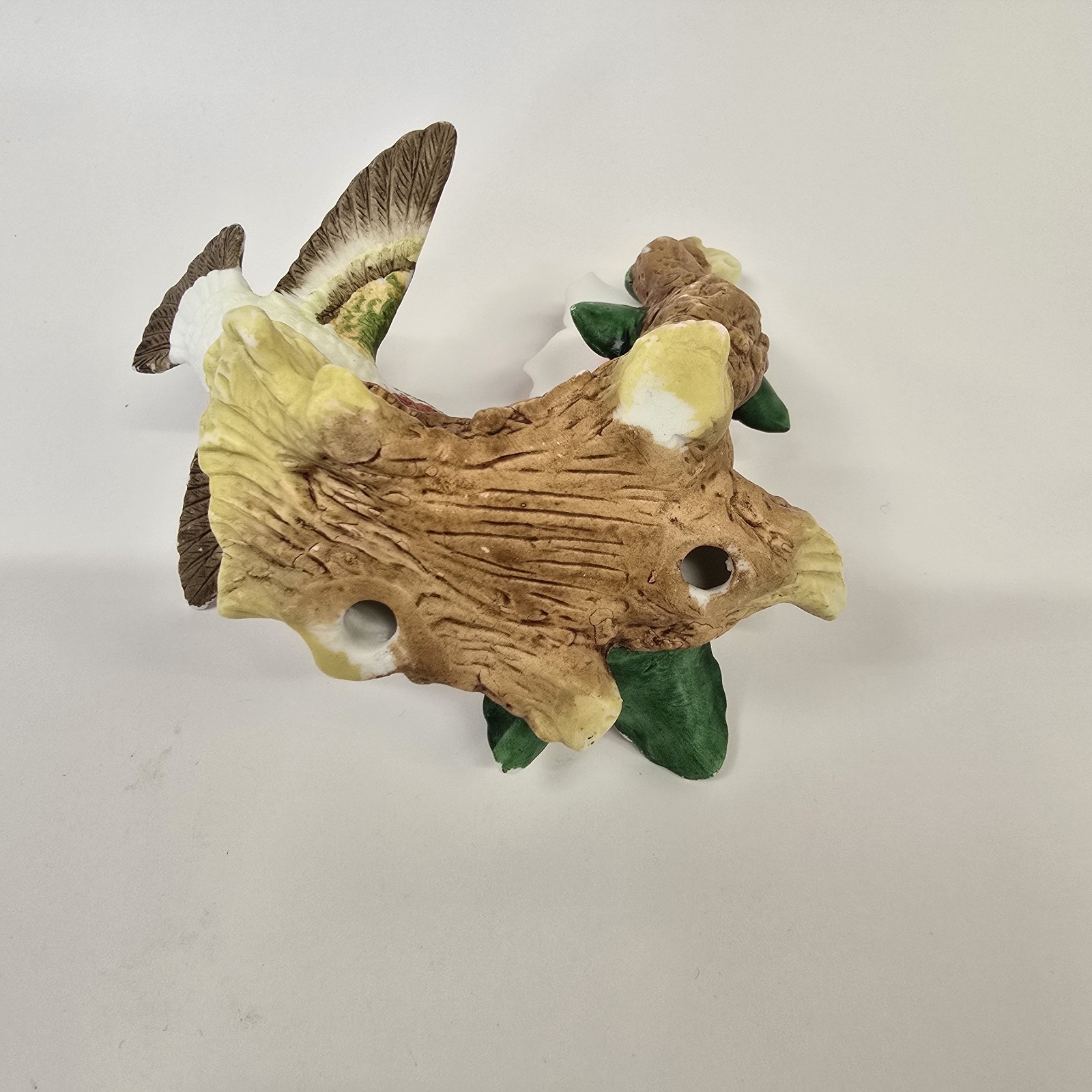 Vtg Hummingbird Figurine Porcelain Flora Avon Collectible 3″W x 4″L x 4″H