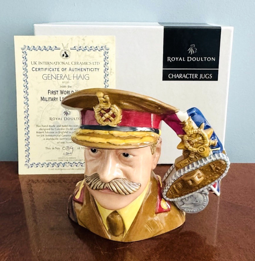 ROYAL DOULTON Character Jug GENERAL HAIG D7231 Limited Edition 250 BOX & COA