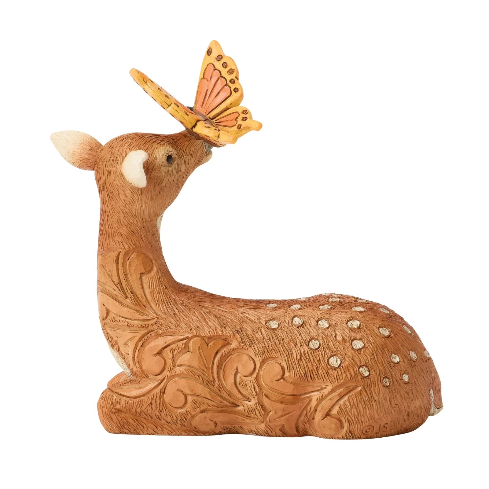 Jim Shore DEER WITH BUTTERFLY ON NOSE MINI FIGURINE 6017783 BRAND NEW