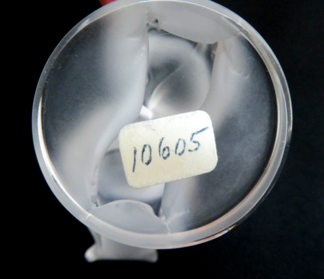 Lalique France Crystal LOVEBIRDS Figurine ~ Signed ~ As Is