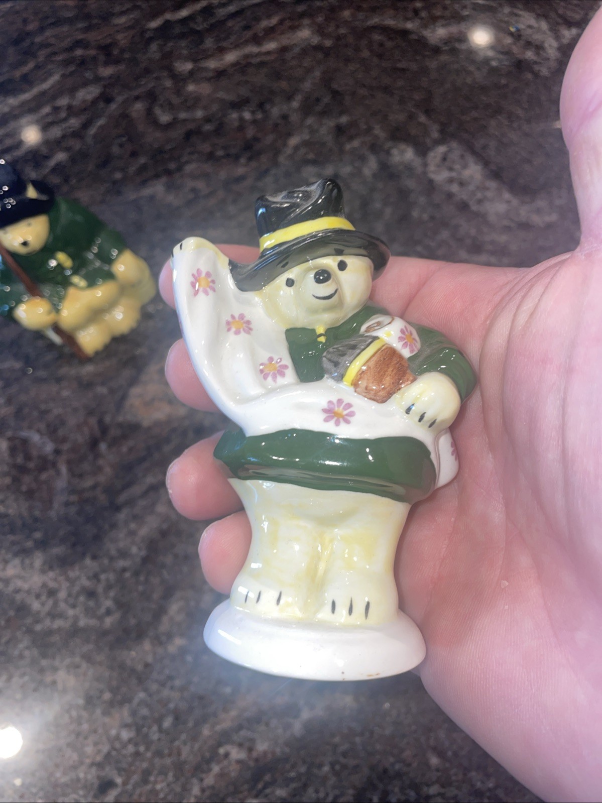 Lot Of 2 Vintage Collectable 1976 Coalport Bone China Paddington Bear Figurines