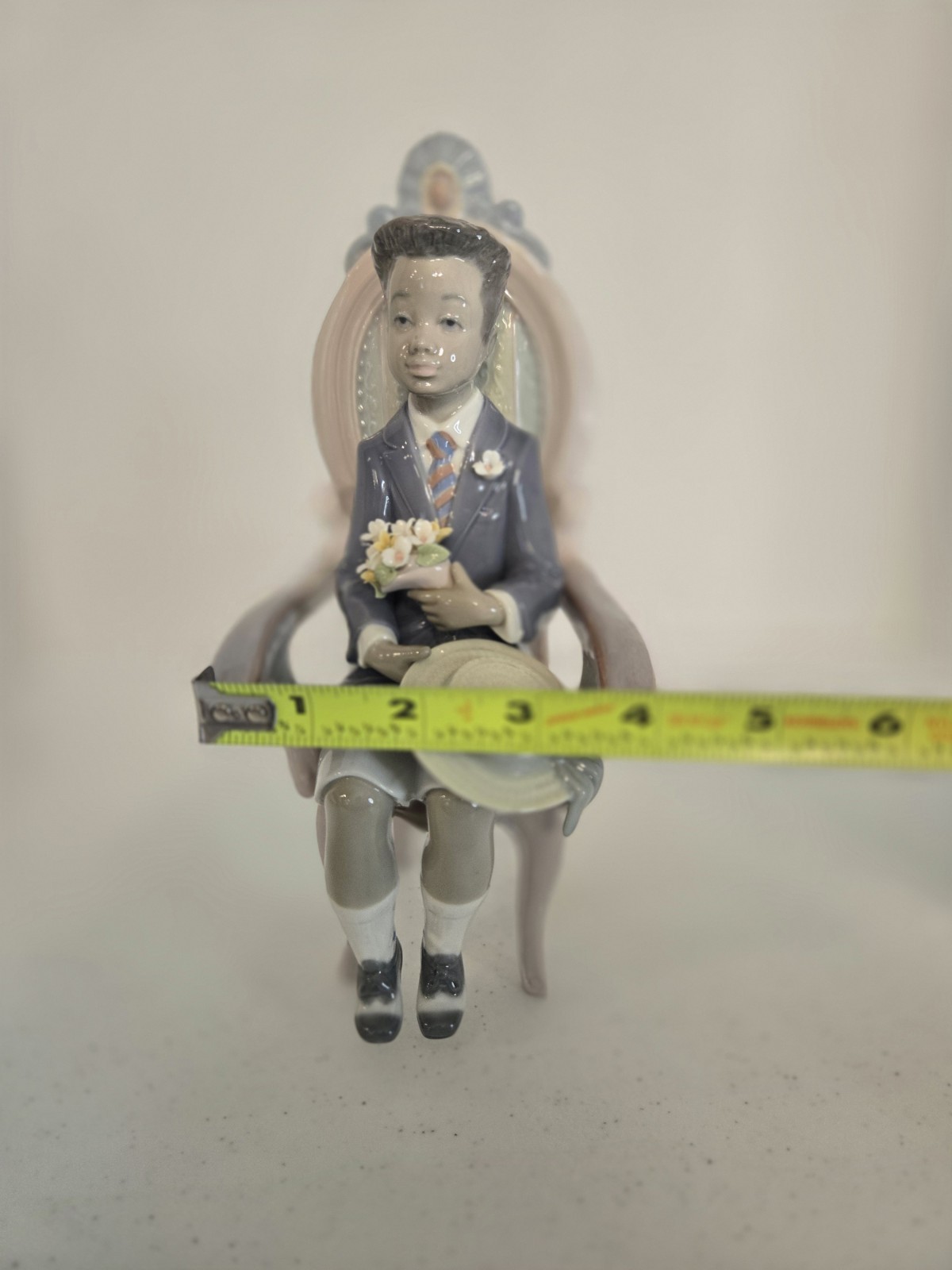 Lladró RARE “All Dressed Up” Black Legacy Little Boy in Chair HTF