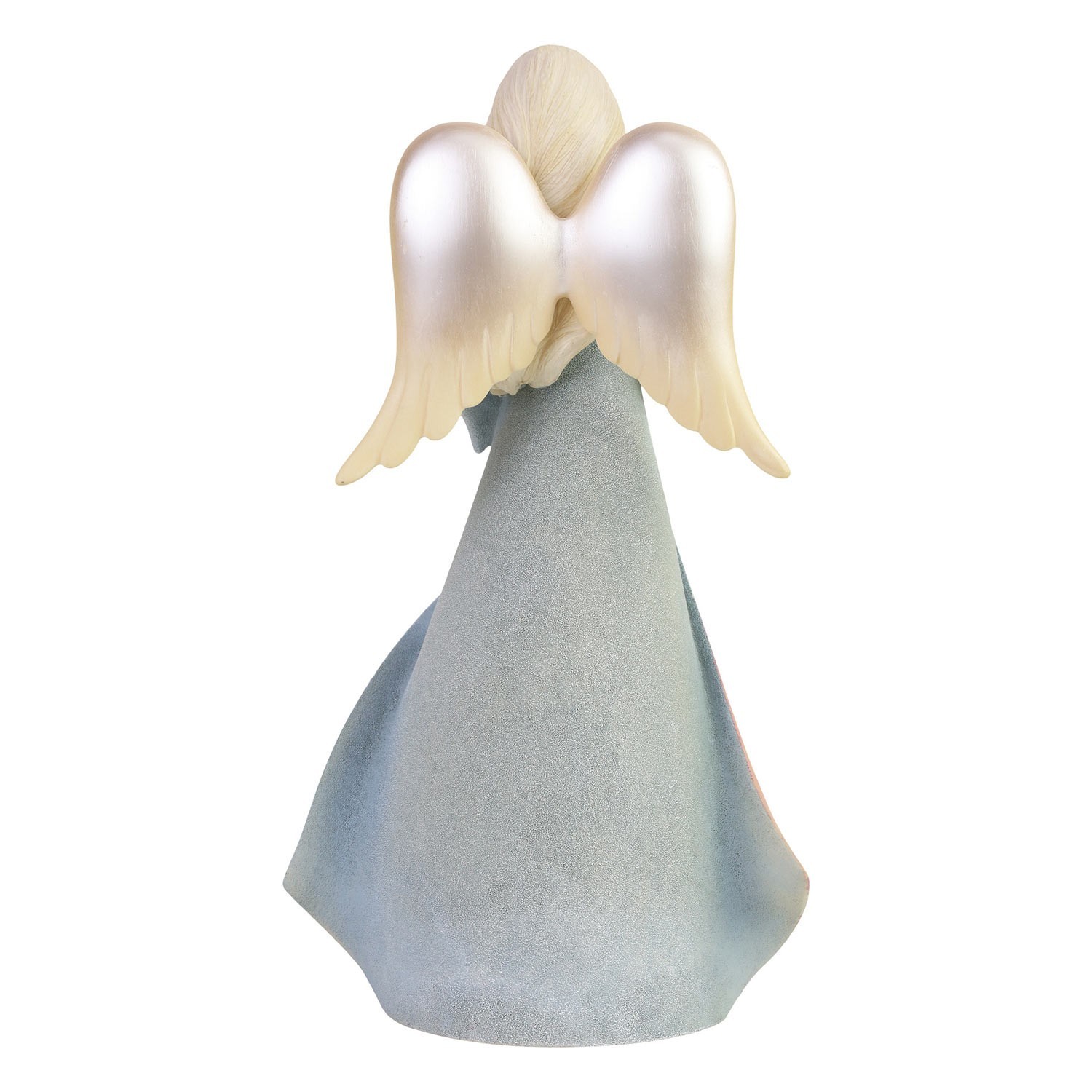 Foundations Patriotic Angel Figurine 7.75in Stone Resin God Bless America